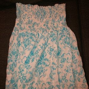 White & blue sundress